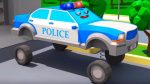 Police Car for Kids – 3D Cartoon