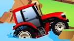 TRACTOR y COCHES. Tractores infantiles. OFFROAD. Dibujos animados de coches para niños